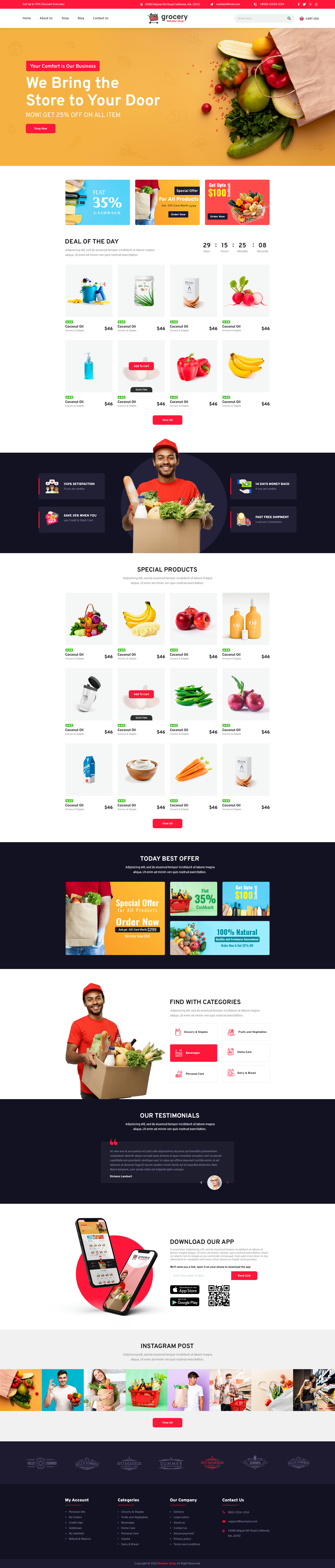 Supermarket WordPress Theme