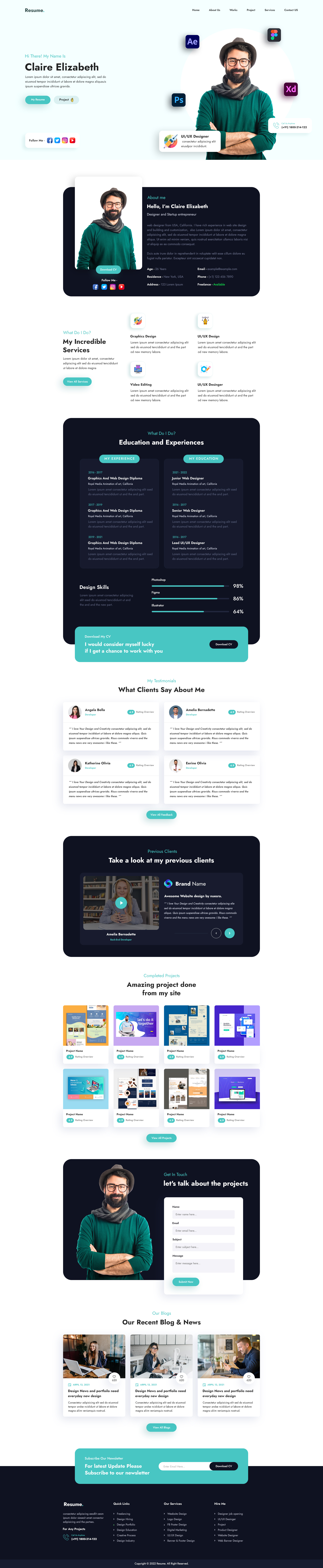 cv-wordpress-theme CV WordPress Theme