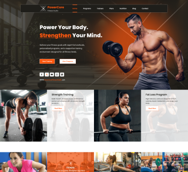 Gym Fitness WordPress Theme